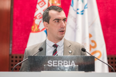 16 October 2019 The Head of the National Assembly Delegation to IPU Dr Vladimir Orlic at the general debate on “Strengthening international law: Parliamentary roles and mechanisms, and the contribution of regional cooperation”